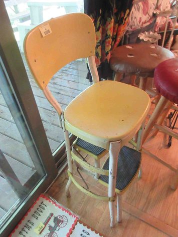 Image for Vintage Cosco metal kitchen stool