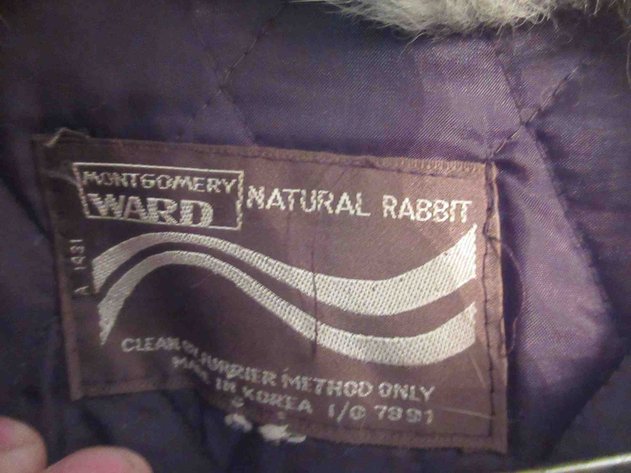 Image for Montgomery Ward Natural rabbit jacket