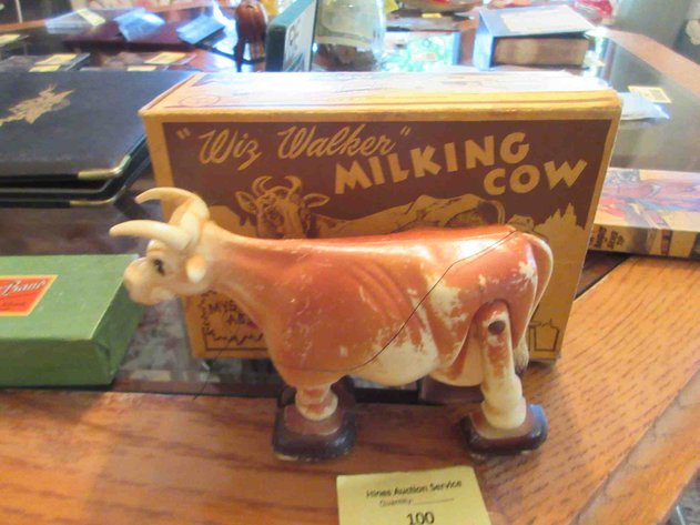 Image for Wiz Walker plastic milking cow with box