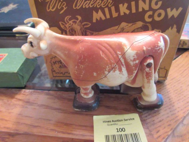 Image for Wiz Walker plastic milking cow with box