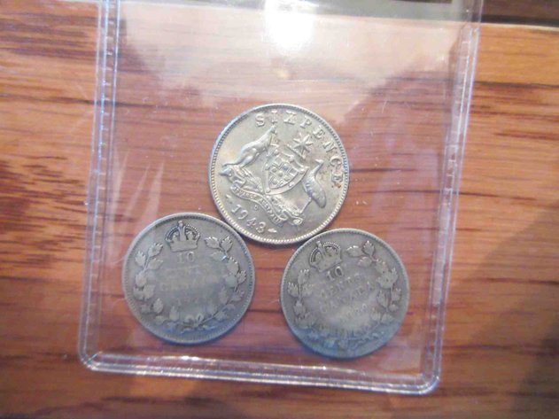Image for (3 )Silver foreign coins