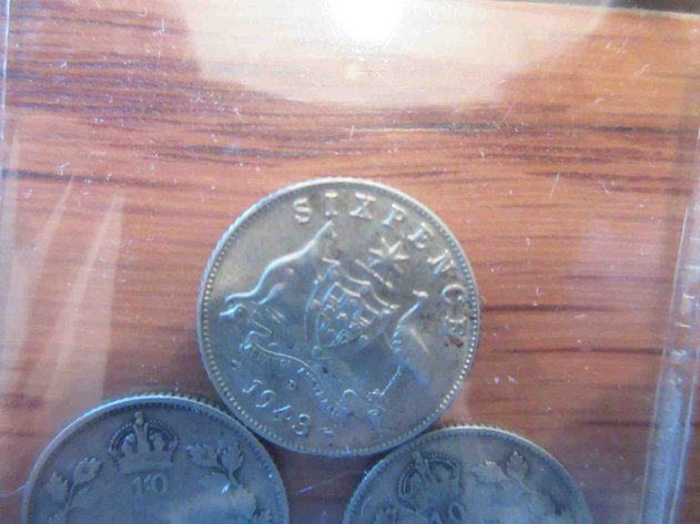 Image for (3 )Silver foreign coins