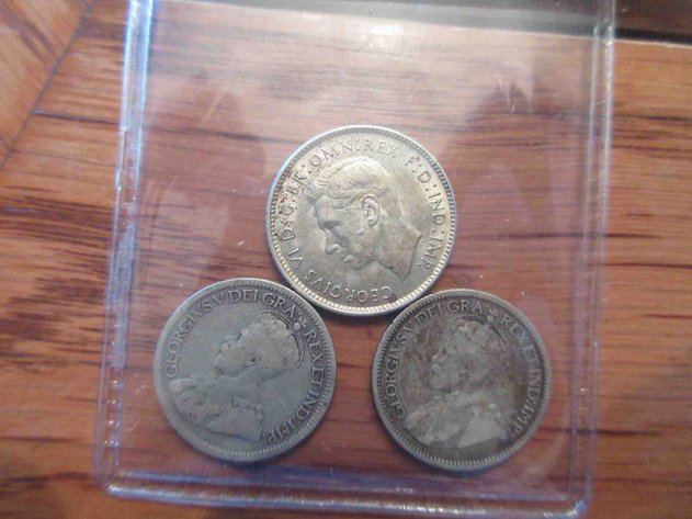 Image for (3 )Silver foreign coins