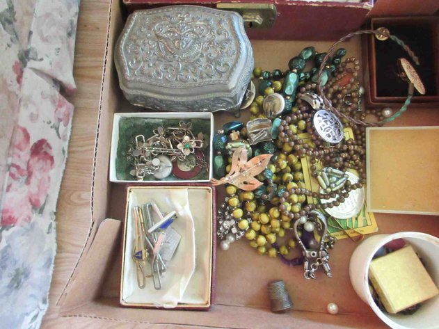 Image for Flat of costume jewelry