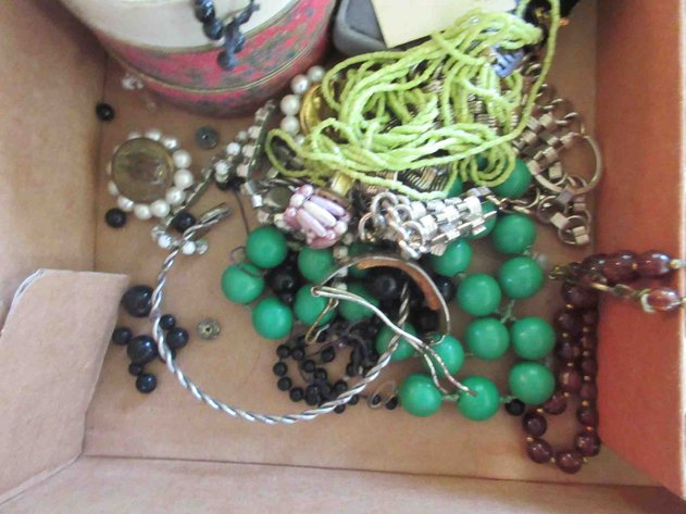Image for Flat of costume jewelry