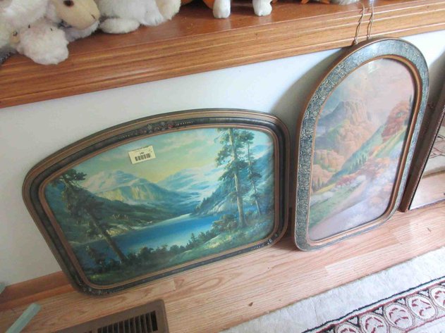 Image for (2) Antique lithographs in frames
