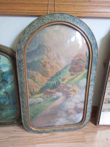 Image for (2) Antique lithographs in frames
