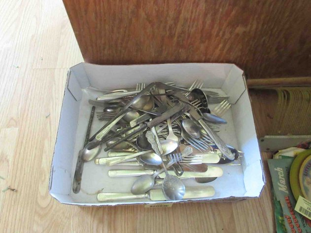 Image for Group of silver plate flatware