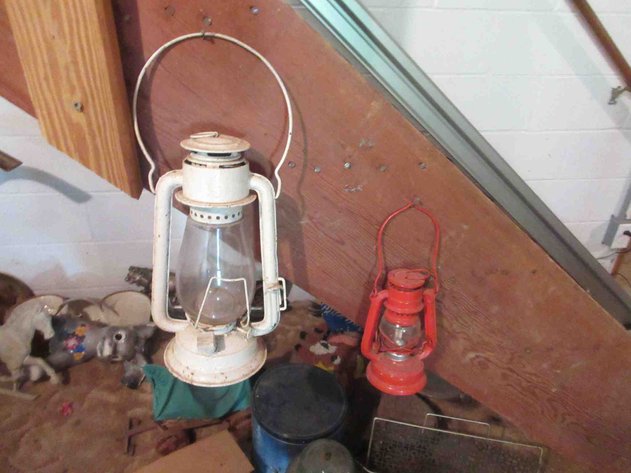 Image for (4) Vintage lanterns on stairway