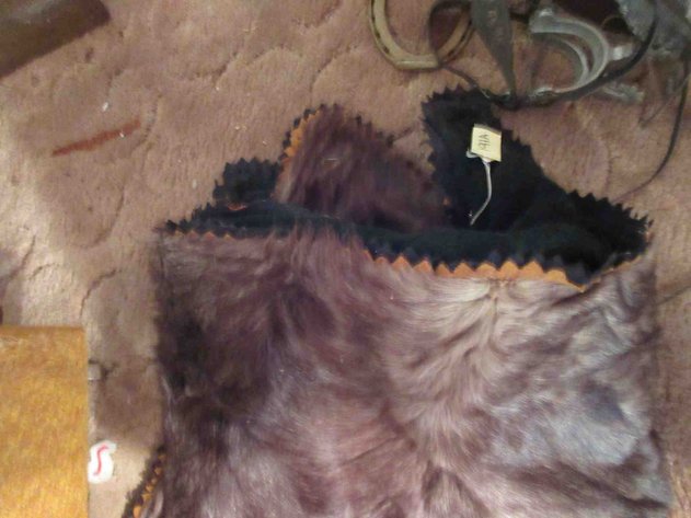 Image for Antique fur sleigh blanket