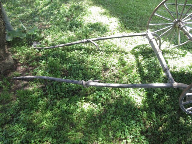 Image for Antique single seat buggy with single horse pole