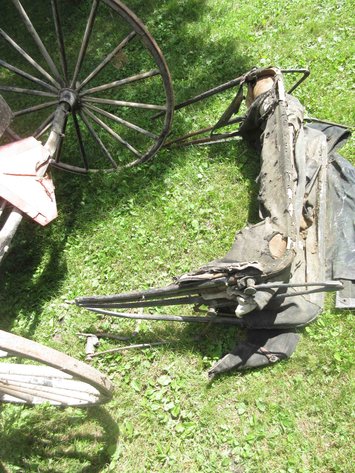 Image for Antique single seat buggy with single horse pole