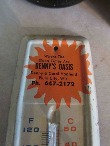 Image for Denny's Oasis of Plum City thermometer