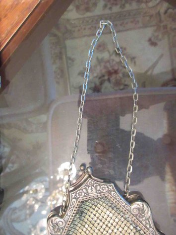 Image for Antique metal mesh purse