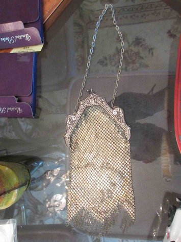 Image for Antique metal mesh purse