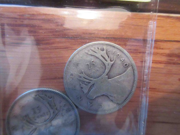 Image for (2) Canada silver 25-cents