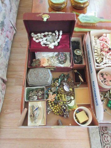 Image for Flat of costume jewelry