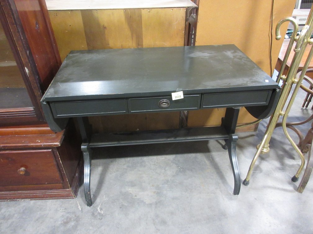 Antique drop-sided painted wood desk