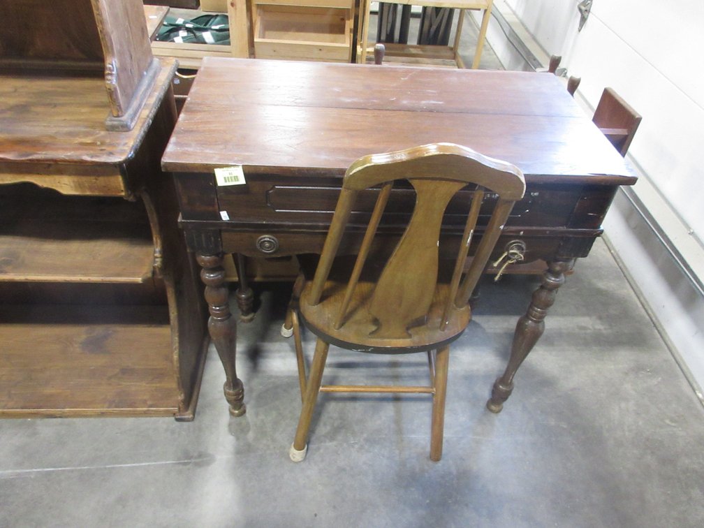 Antique wood desk