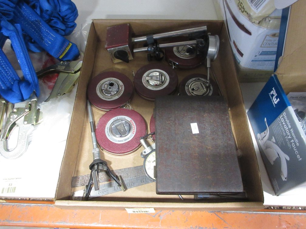 Group of vintage measuring tools