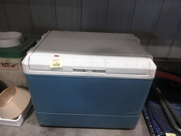 Image for Vintage Coleman cooler with auto cigarette lighter plug-in