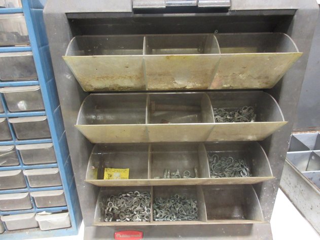 Image for (3) Vintage bolt bins