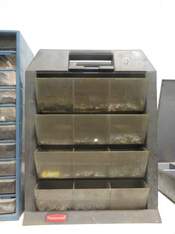 Image for (3) Vintage bolt bins
