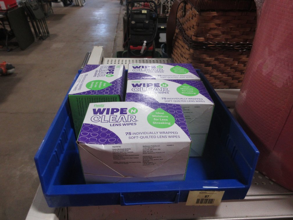 (4) Boxes Flents Wipe Clear lens wipes