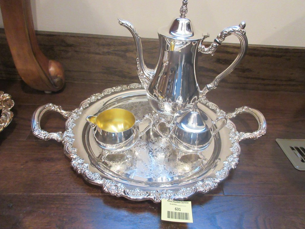 Oneida silver plate tea service