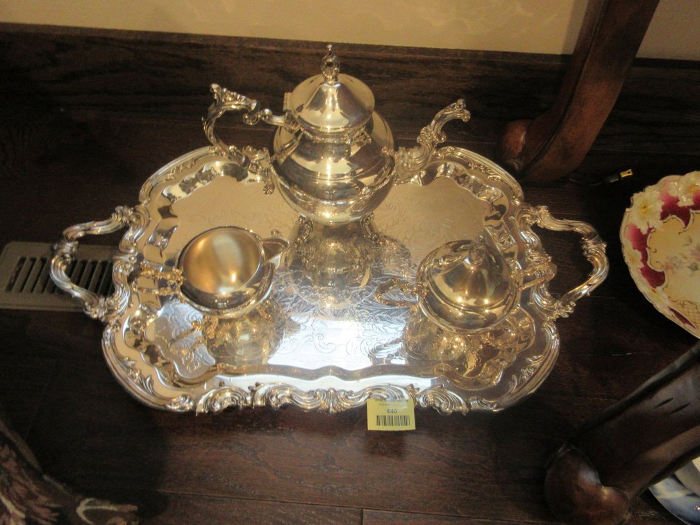 1883 F.B. Rogers Silver Co. silver plate tea service