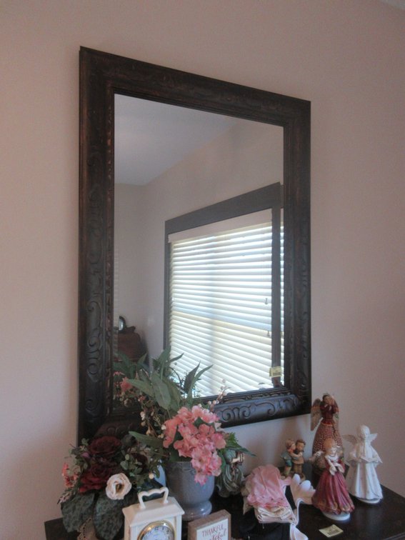 Large decorative wall mirror