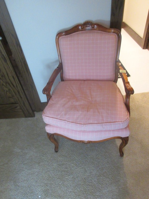 Vintage upholstered arm chair