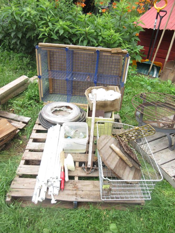 Group on pallet