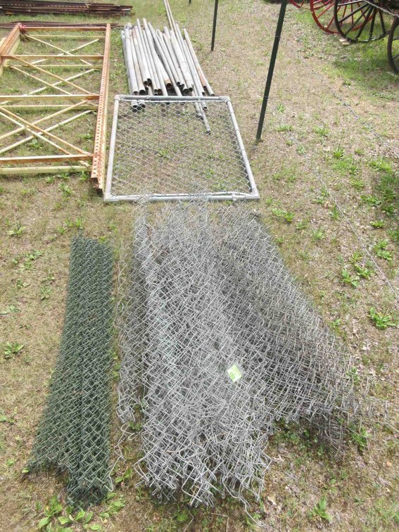 Group of chain link fencing