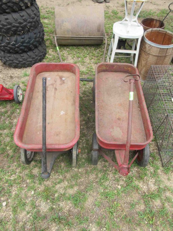 (2) Metal wagons