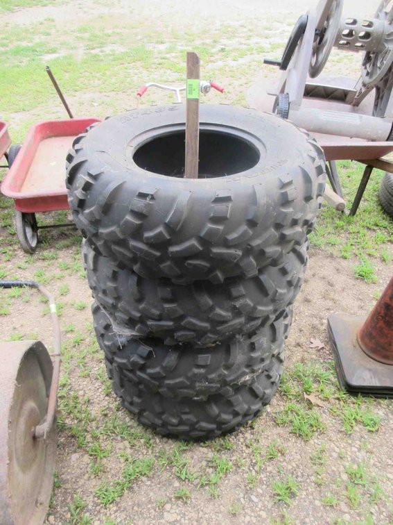 (4) Used ATV tires
