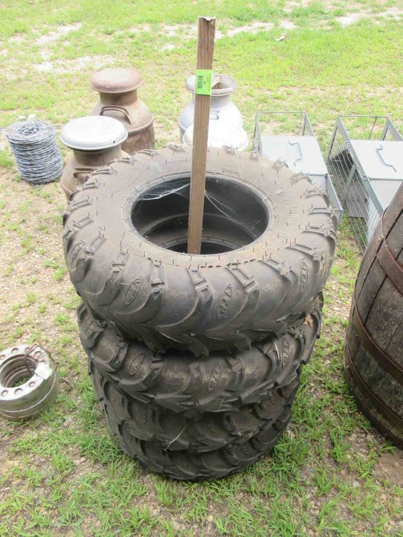 (4) Used ATV tires