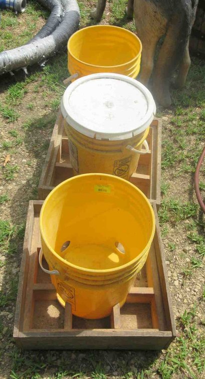 Homemade poltry feeders