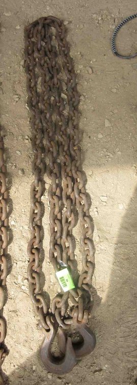 3/8" Steel chain with oversized hooks