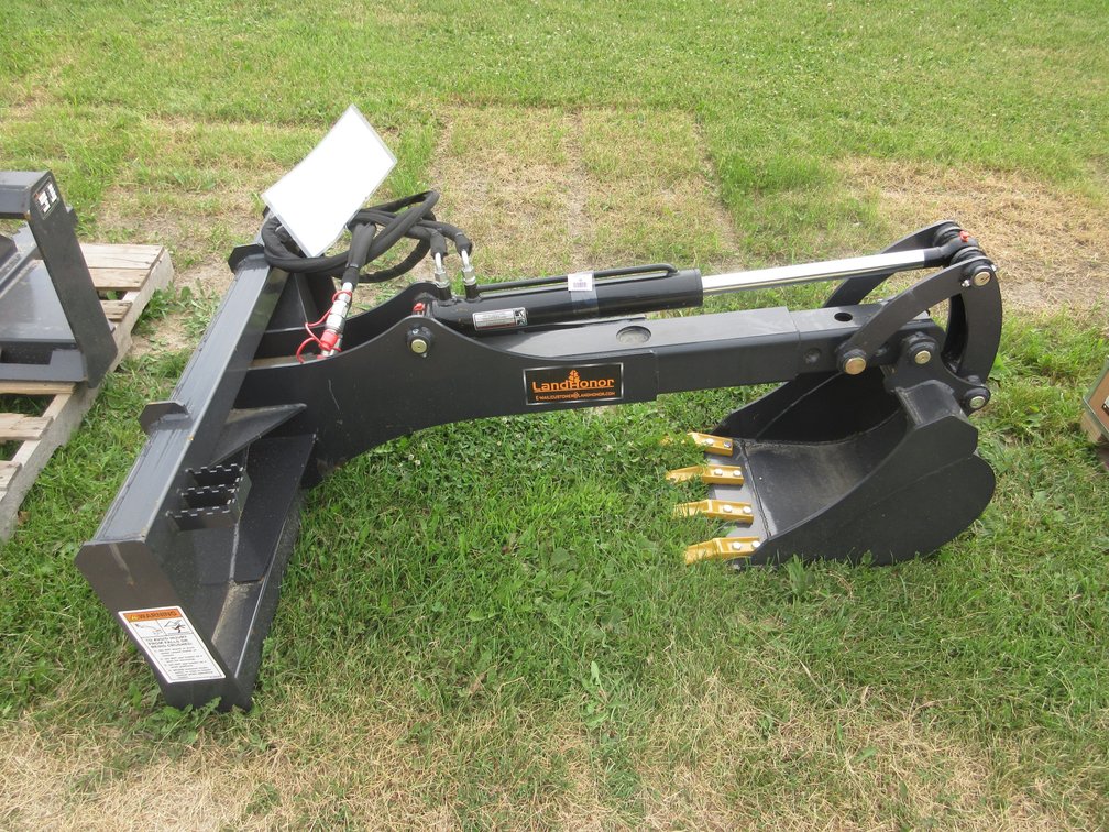 Land Honor Big Arm Backhoe for skid steer Dig Deeper and Faster!
