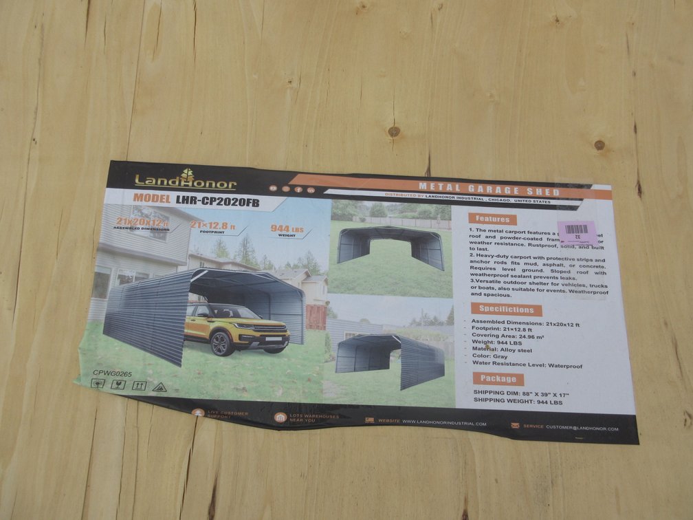 Land Honor Metal garage shed