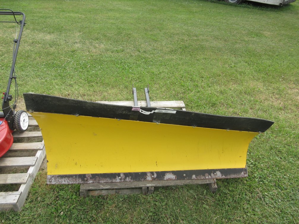 Metal front mounted four wheeler blade
