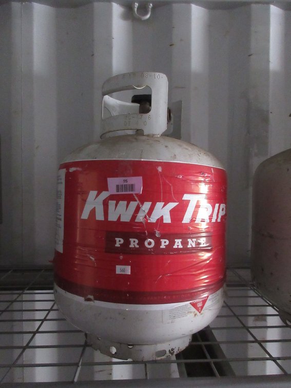 LP portable gas tank, empty
