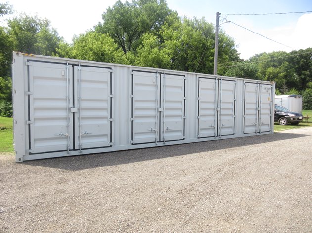 July Storage Container 40'L, Mini Skid Steer, Attachments, Farm Machinery and Outdoor (mint green)