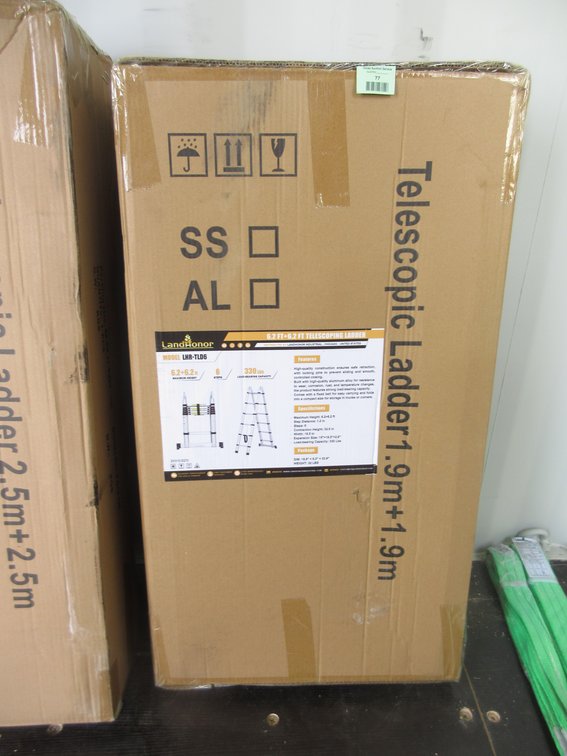 Land Honor 6.2' + 6.2' Telescoping ladder