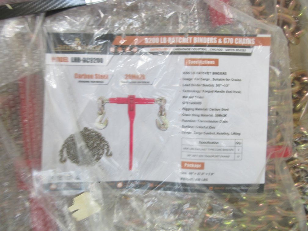 Land Honor 9200 lb. ratchet binder + G70 chain