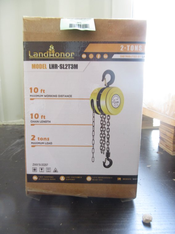 Land Honor 2 Ton lift hand chain hoist