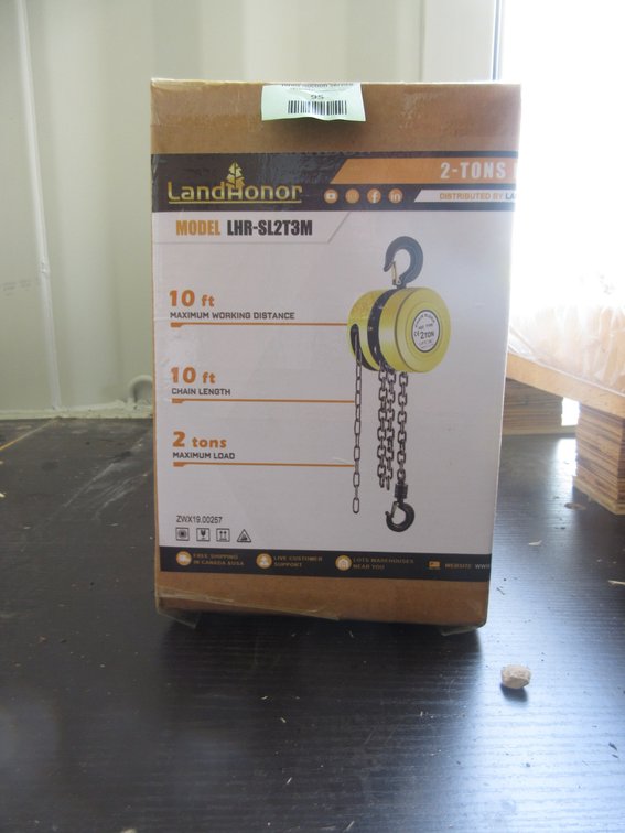 Land Honor 2 Ton lift hand chain hoist