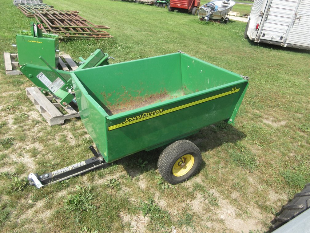 John Deere yard dump wagon