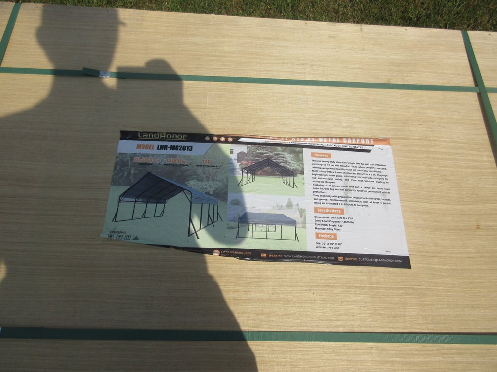 Land Honor 20' x 20' 13' Metal carport